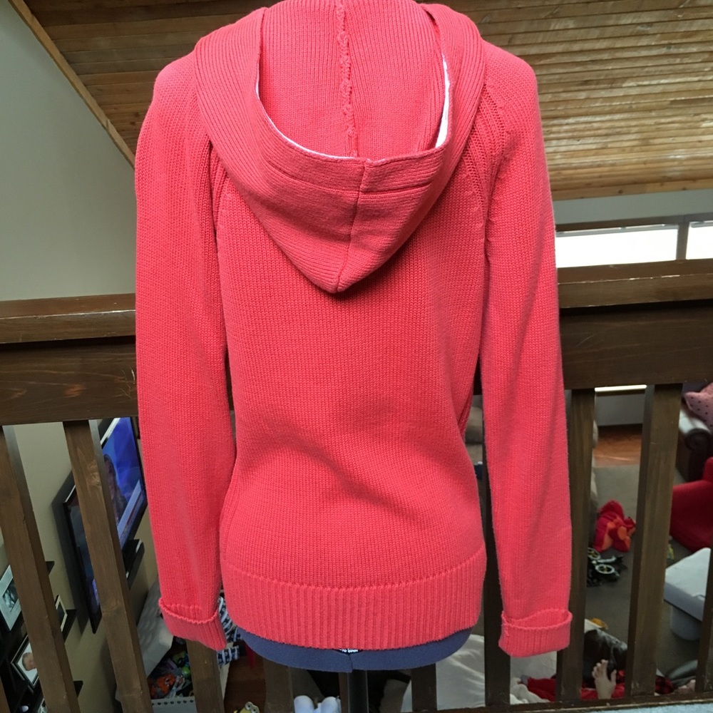 Old Navy orange warm button up sweater